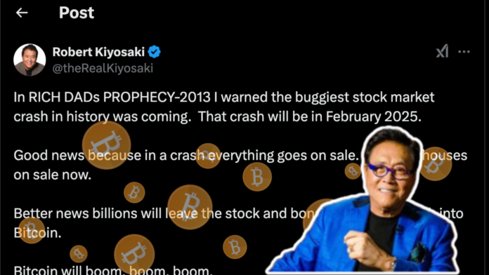 rich dad poor dad author prediction about bitcoin